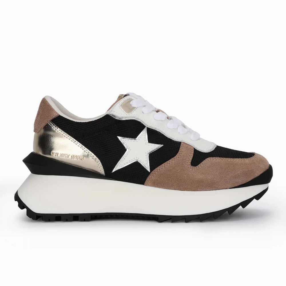Vintage Havana Black and Gold Sneakers